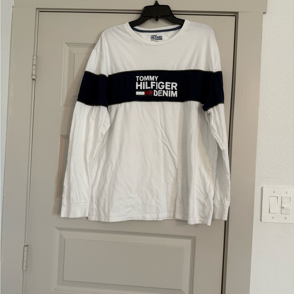 Tommy Hilfiger Denim White and Navy Tee